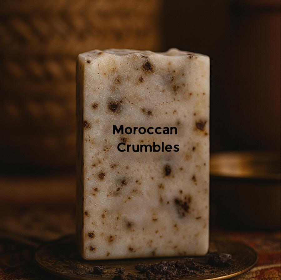 Morrocco Soap Textured spice-colored soap with warm earthy scent layers
